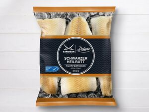 Sansibar Deluxe MSC Schwarzer Heilbutt Filetportionen, 
         360 g