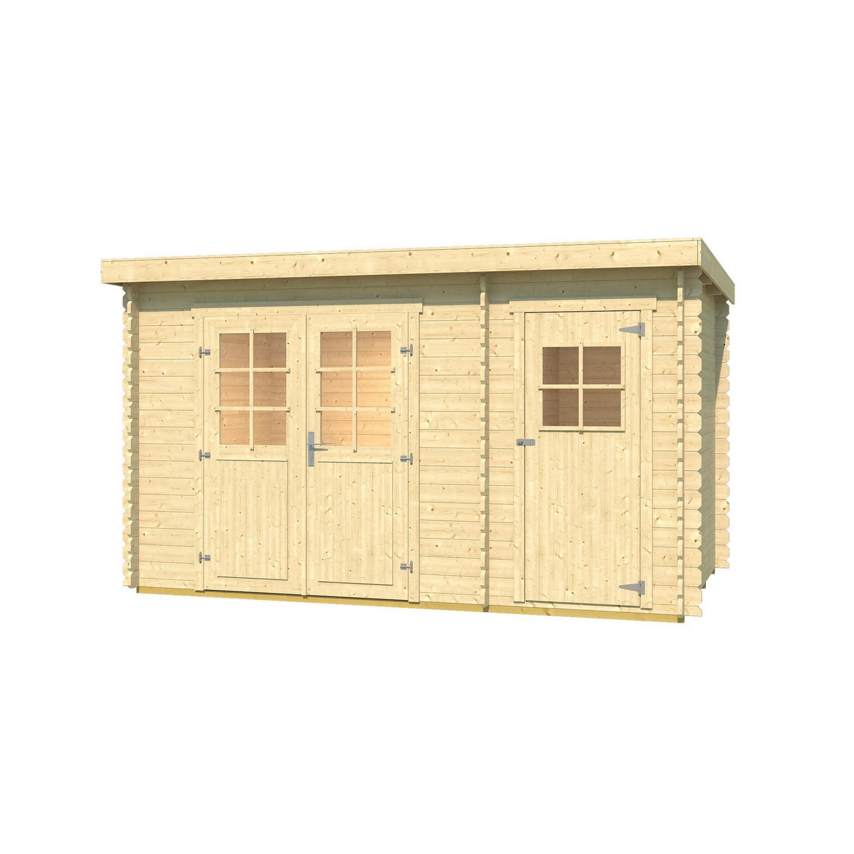 Bild 1 von Weka Gartenhaus '254' Gr. 2 natur 394 x 296 x 222 cm, inklusive Boden