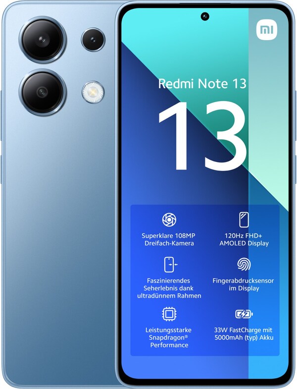 Bild 1 von Redmi Note 13 (6GB+128GB) Smartphone ice blue