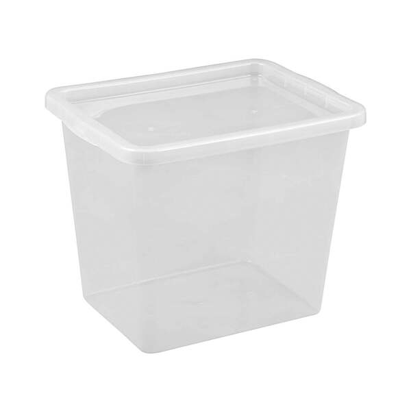 Bild 1 von Aufbewahrungsbox "Basic Box" 31 L transparent, stapelbar, Kunststoffbox