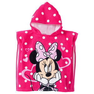 Minnie Maus Badeponcho mit Motiv ROSA