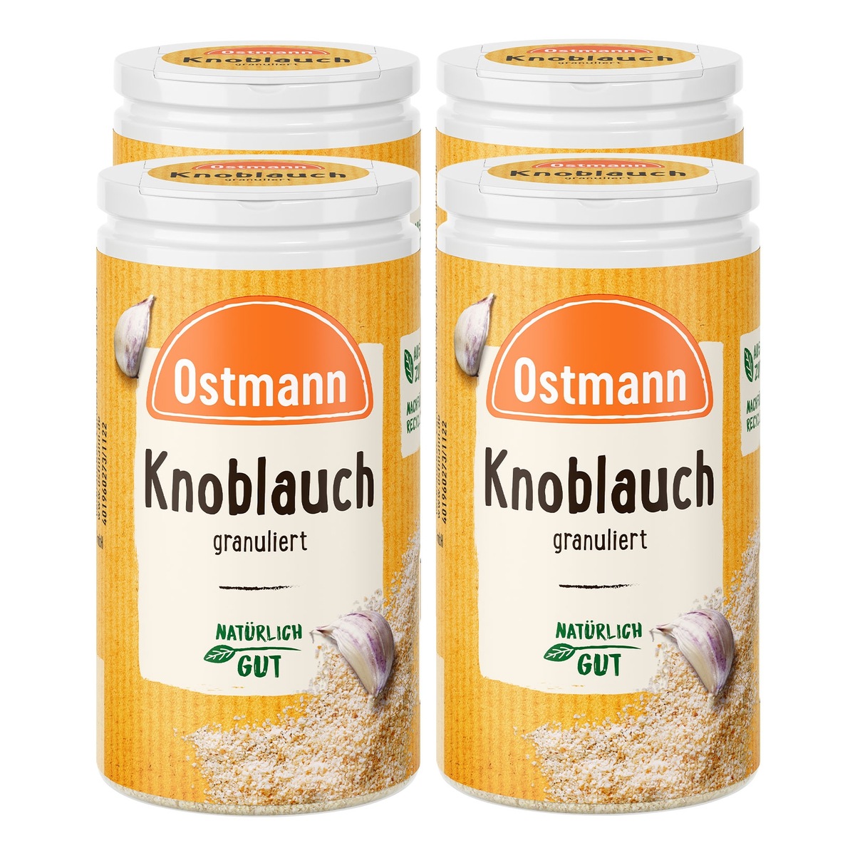 Bild 1 von Ostmann Knoblauch granuliert Streuer 50 g, 4er Pack
