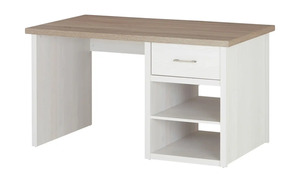 Schreibtisch - weiß - 141 cm - 77 cm - 81 cm - Tische