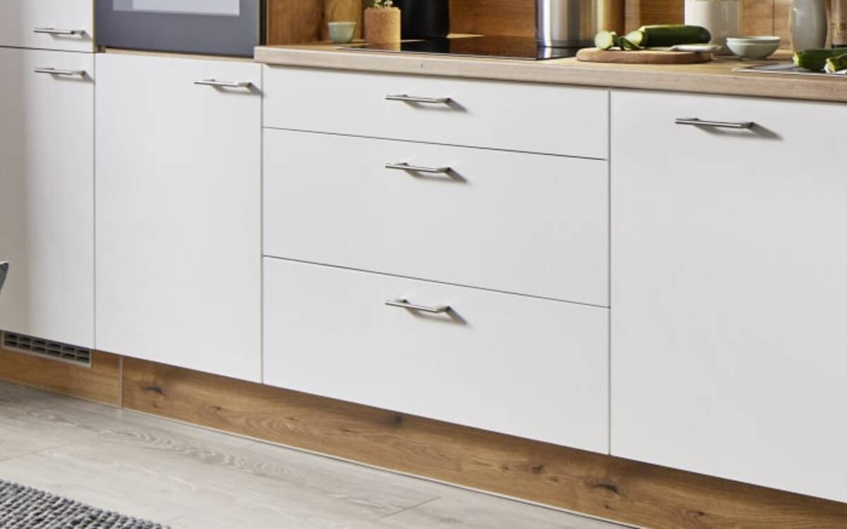 Bild 3 von Pino - Einbauküche PN 80/PN 100, weiß/Evoke Eiche Nachbildung, inkl. Elektrogeräte