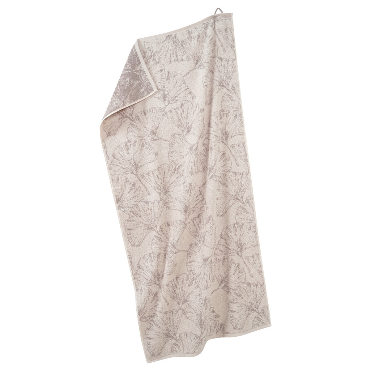Bild 1 von Duschtuch mit Ginkgo-Muster HELLBEIGE