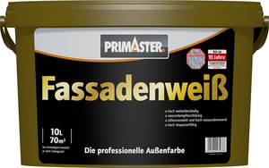 Primaster Fassadenweiß 10 L weiß