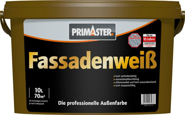 Bild 1 von Primaster Fassadenweiß 10 L weiß