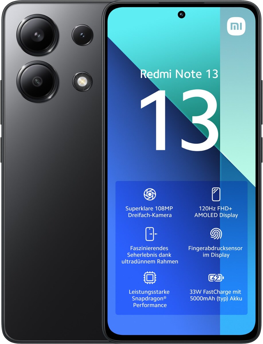 Bild 1 von Redmi Note 13 (6GB+128GB) Smartphone midnight black