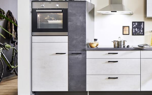 Bild 2 von Pino - Einbauküche PN 100, weißgrau, inkl. Elektrogeräte