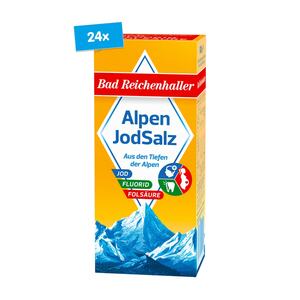 Bad Reichenhaller Jodsalz Fluorid + Folsäure 500 g, 24 er Pack
