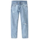 Bild 1 von Jungen Straight-Jeans mit Destroyed-Effekten HELLBLAU