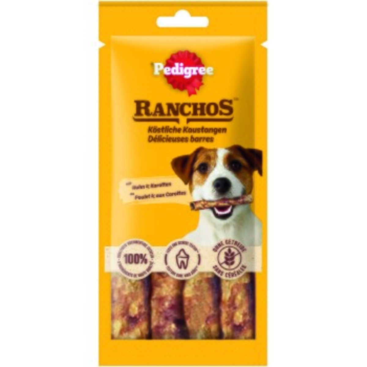 Bild 1 von Pedigree Ranchos Kaustangen mit Huhn & Karotten 12 x 40g