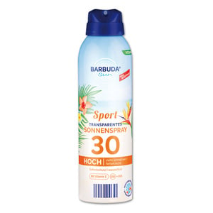 Barbuda Sun Transparentes Sonnenspray Sport