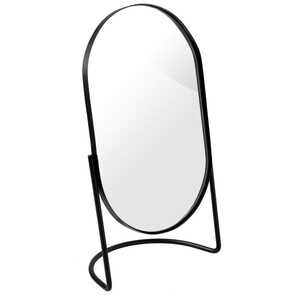 Standspiegel in ovaler Form SCHWARZ