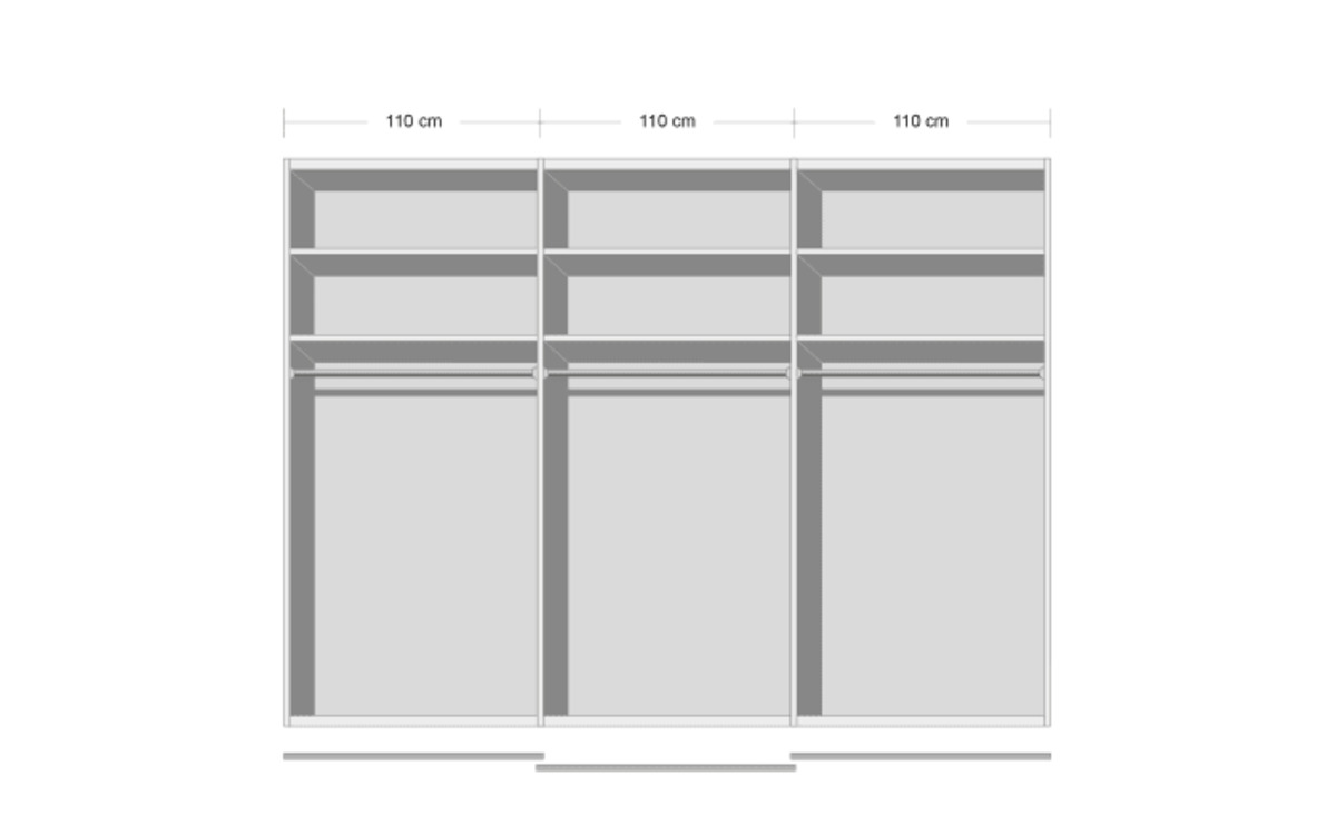 Bild 4 von Staud - Schwebetürenschrank Studioline, Moccaglas-Türen, 336 x 240 cm