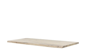 Tischplatte  Tuxa massiv - holzfarben - Massivholz, gekälkt - 100 cm - 4,5 cm - Tische