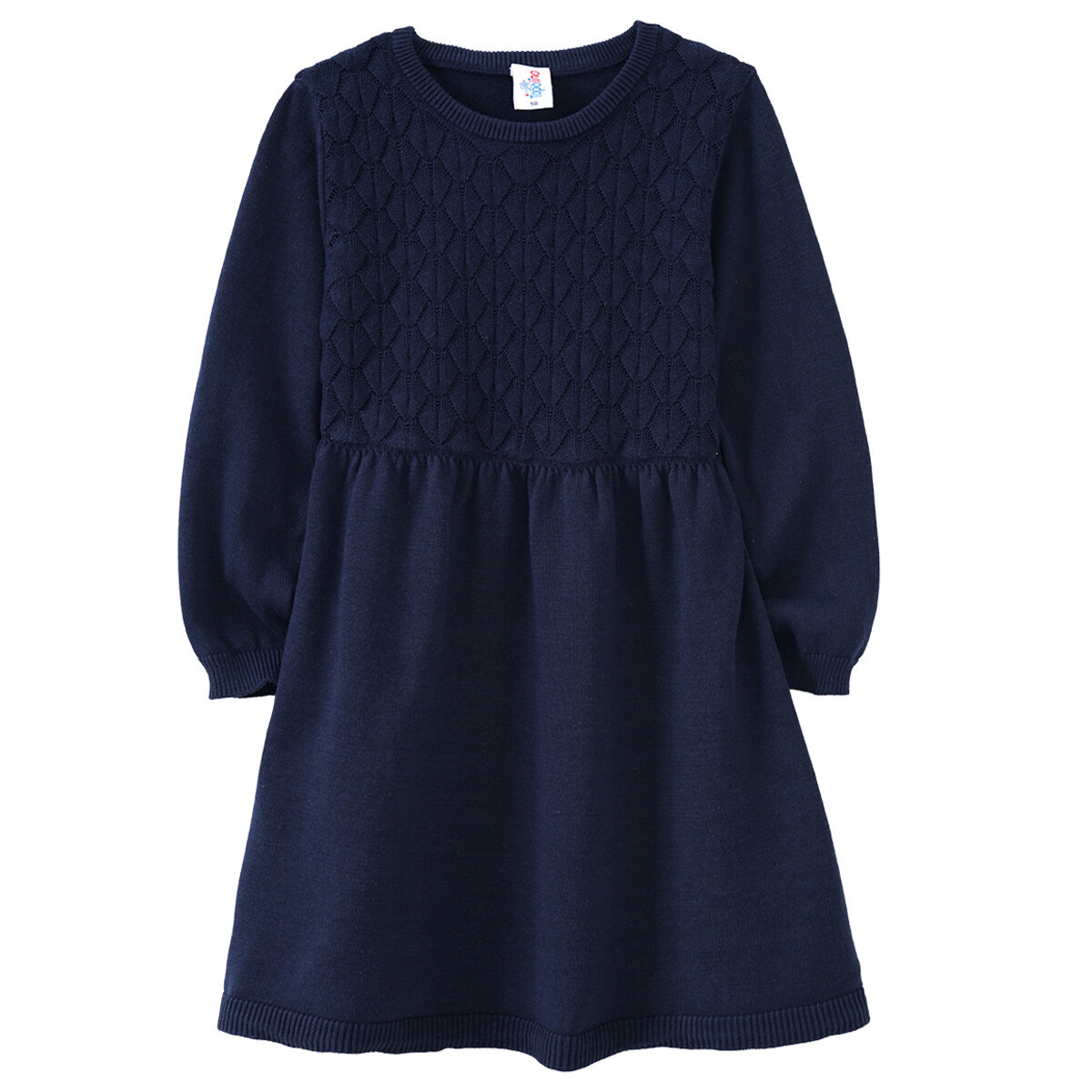 Bild 1 von Mädchen Strickkleid mit Struktur DUNKELBLAU