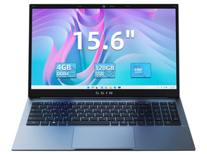 SGIN M15 15,6 Zoll Notebook, Intel Gemini Lake N4000, Intel® UHD Graphics, 4GB RAM, 128GB SSD, 1366 x 768 Auflösung