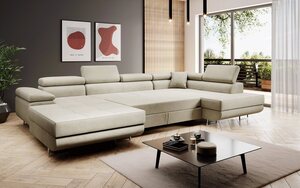 Baidani Sofa »Sofa Lago mit Schlaf - und Klappfunktion (Samt)«, inkl. Aufbau