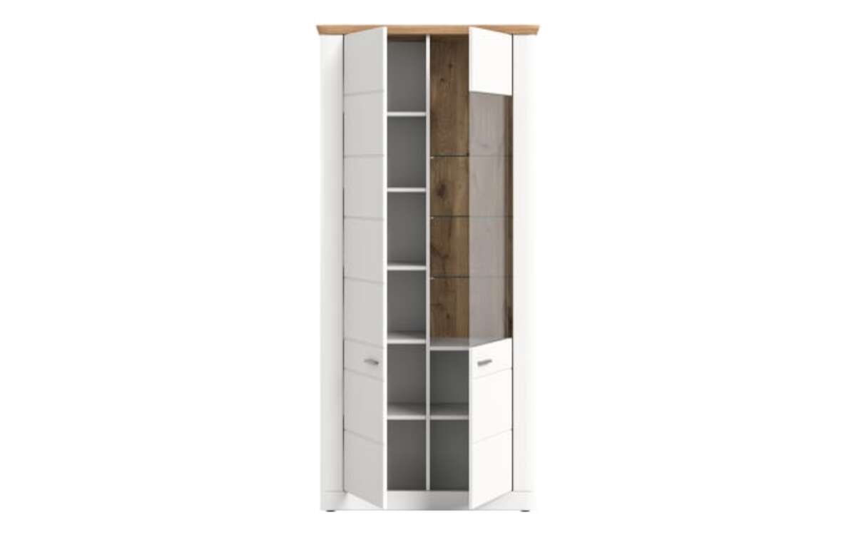 Bild 3 von Xonox Home - Stauraumvitrine I Modern Times, weiß/Eiche-Nachbildung