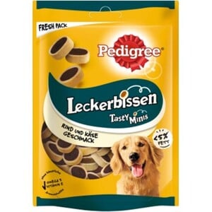 Pedigree Leckerbissen Tasty Minis Käse & Rind 6x140 g