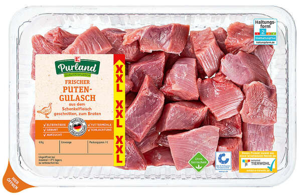 Bild 1 von K-PURLAND Frischer Puten-Gulasch