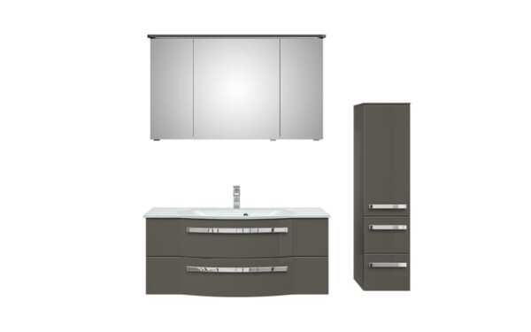 Bild 2 von Pelipal - Badkombination 4005, grau, inkl. Beleuchtung