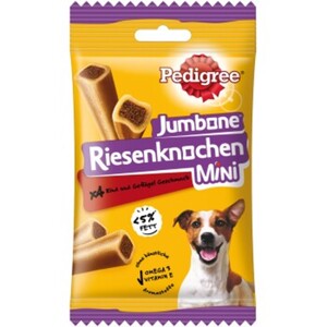 Pedigree Jumbone Riesenknochen Mini mit Rind und Geflügel 8x 4 Stück