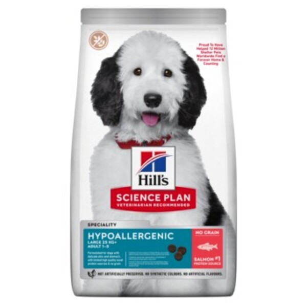 Bild 1 von Hill's Science Plan Hypoallergenic Adult Large Breed mit Lachs 14 kg