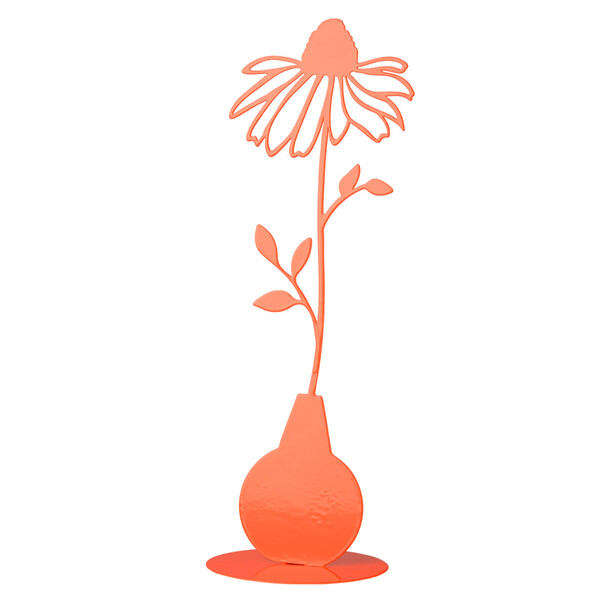 Bild 1 von Deko-Aufsteller Blume aus Metall ORANGE