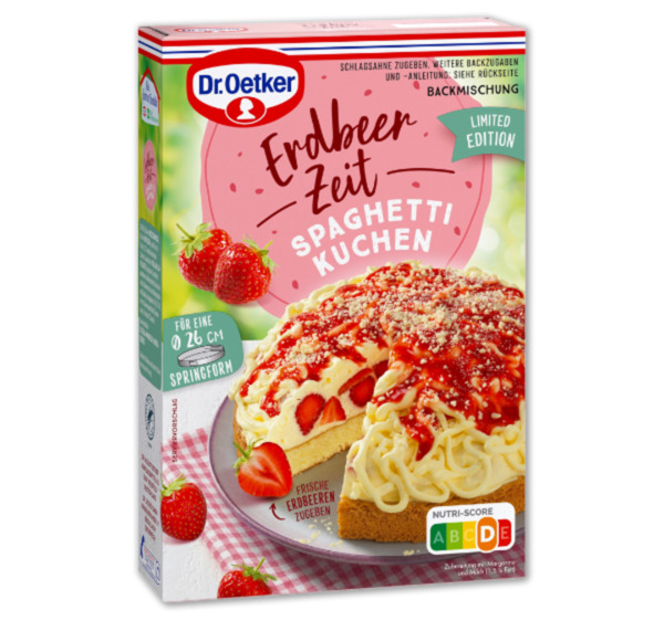 Bild 1 von DR. OETKER Erdbeerzeit Spaghetti Kuchen*