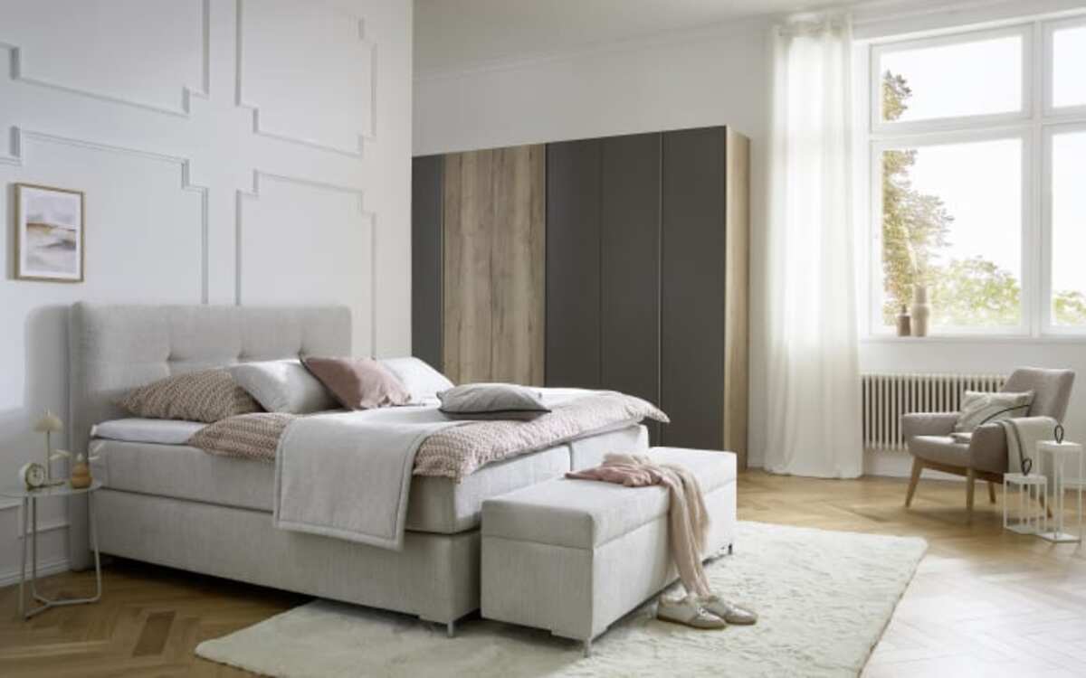 Bild 3 von Musterring - Boxspringbett Felina, hellgrau, 180 x 200 cm