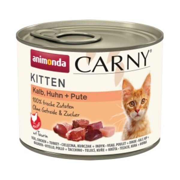 Bild 1 von animonda Carny Kitten Kalb, Huhn und Pute 12x200 g