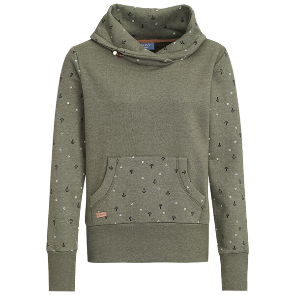 Bild 1 von Damen Sweatshirt mit Schalkragen OLIV