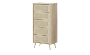 Kommode  Lita ¦ holzfarben ¦ Maße (cm): B: 60 H: 126 T: 40 Kommoden & Sideboards > Kommoden - Sconto