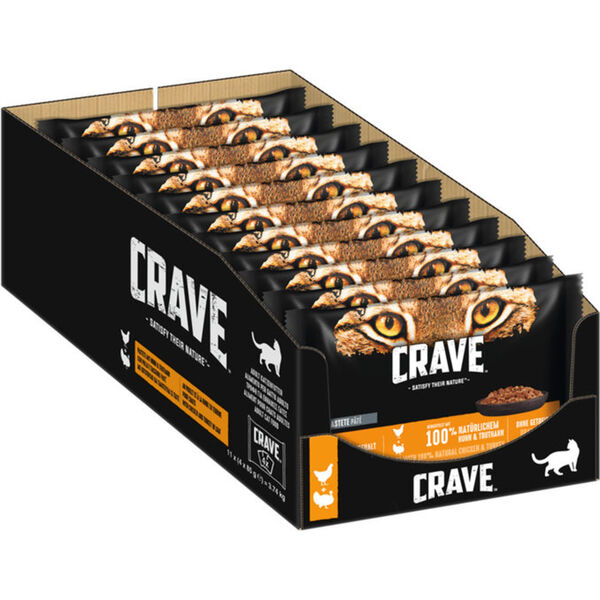 Bild 1 von CRAVE KATZE Katzenfutter Huhn & Truthahn, 11er Pack