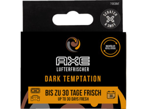 AXE Alu Refill Sticks Vent Air - Dark Temp Lufterfrischer, Schwarz, Schwarz