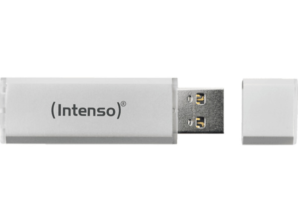 Bild 1 von INTENSO Alu Line USB-Stick, 8 GB, 28 MB/s, Silber, Silber