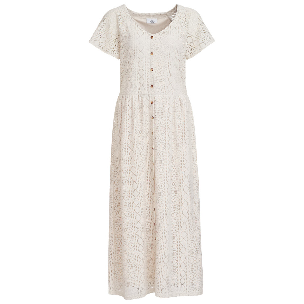 Bild 1 von Damen Kleid in Häkeloptik HELLBEIGE