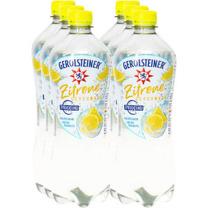Gerolsteiner Mineralwasser mit Zitronen-Geschmack, 6er Pack (EINWEG) zzgl. Pfand