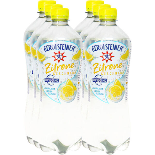 Bild 1 von Gerolsteiner Mineralwasser mit Zitronen-Geschmack, 6er Pack (EINWEG) zzgl. Pfand