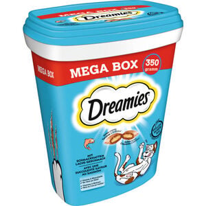 Dreamies Katzenfutter Mega Box mit Lachs