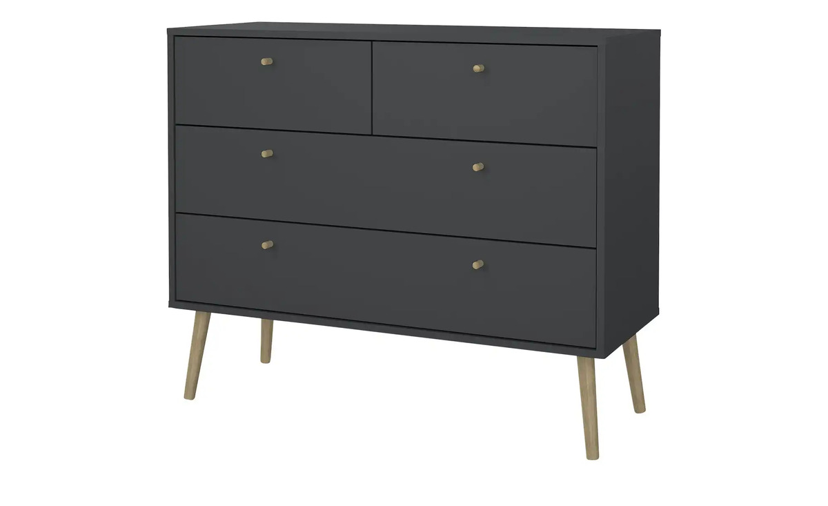 Bild 1 von Kommode  Borbon ¦ grau ¦ Maße (cm): B: 98,7 H: 81,7 T: 39,1 Kommoden & Sideboards > Kommoden - Sconto