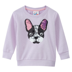 Mädchen Sweatshirt mit Wendepailletten HELLLILA