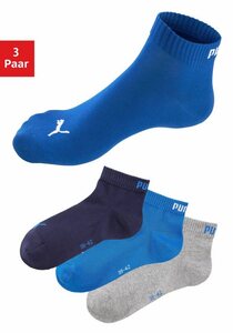 PUMA Kurzsocken (3-Paar) mit Rippbündchen