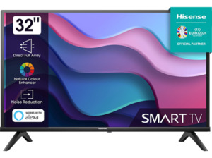 HISENSE 32A4K LED TV (Flat, 32 Zoll / 80 cm, HD-ready, SMART TV, VIDAA U), Schwarz