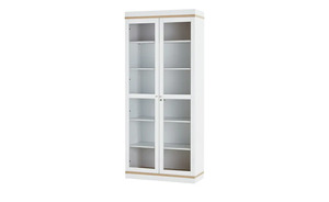 Vitrine  Cani ¦ weiß ¦ Maße (cm): B: 88 H: 200 T: 36 Schränke > Vitrinen - Sconto