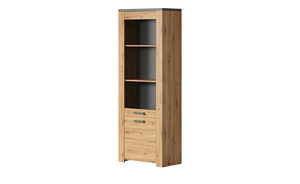 Vitrine ¦ holzfarben ¦ Maße (cm): B: 73 H: 199 T: 40 Schränke > Vitrinen - Sconto