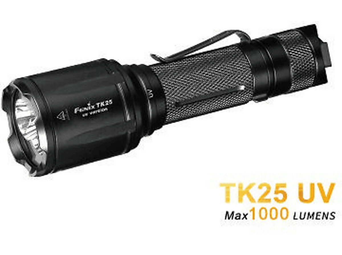 Bild 1 von FENIX TK25UV Weiß + UV LED Taschenlampe, Schwarz