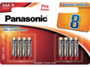 Bild 1 von PANASONIC 00265949 LR03PPG/8BW AAA Micro Batterie, Alkaline, 1.5 Volt 8 Stück, Gold